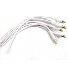 Wired DC Connector for CCTV Cameras white Cable